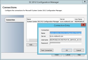 System Center 2012 R2 Configuration Manager - Connection Settings